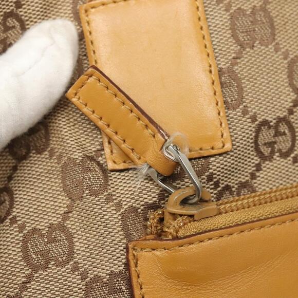 GUCCI GG Canvas Tote Bag Beige Silver 019 019 - Picture 15 of 16